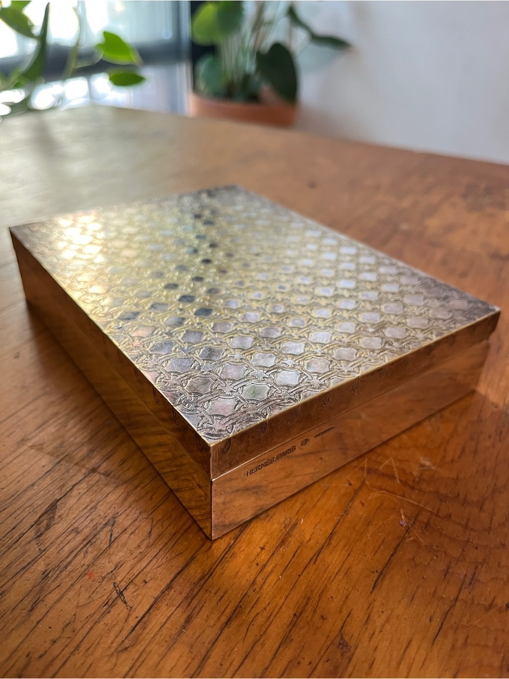 Hermes Paris Silver Box made in France -Rare Art Deco Luxury - Needs repair